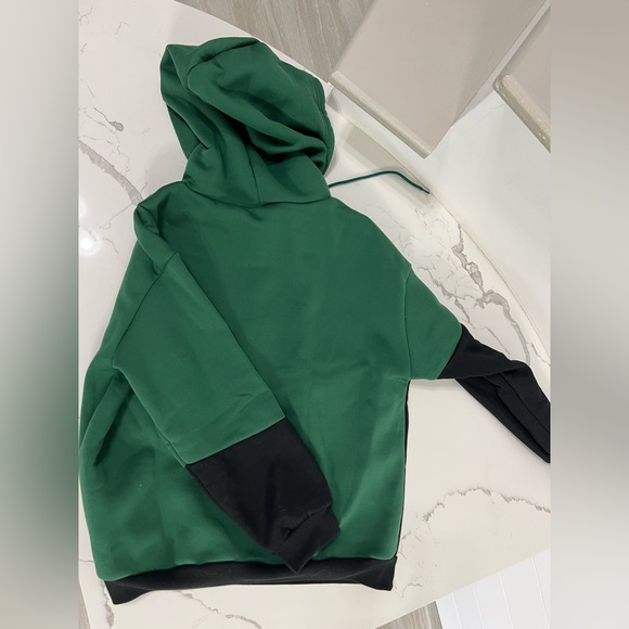 Womens SHEIN Colorblock hoodie size L, Green and black color - Picture 3 of 3